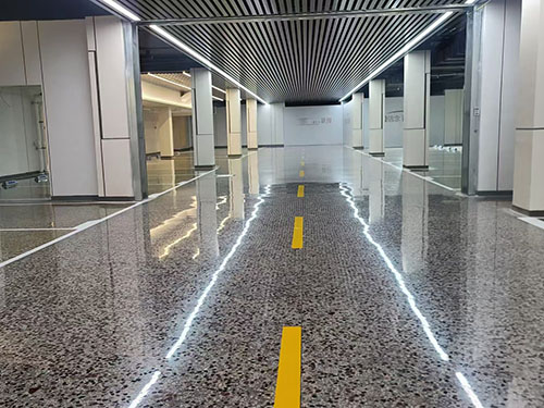 地下車(chē)庫(kù)水磨石地坪